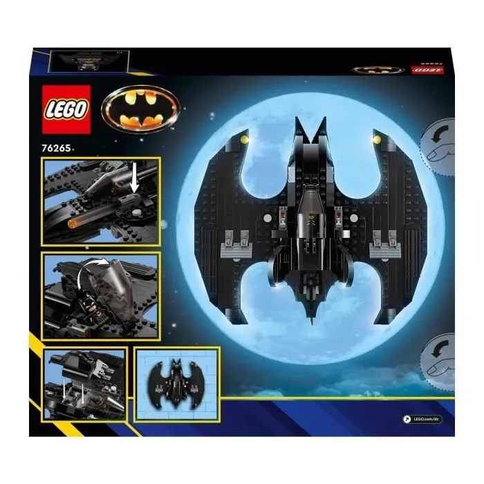 LEGO® DC 76265 Batwing : Batman Contre le Joker, Jouet d'Avion Iconique du Film 1989 avec 2 Minifigurines-5