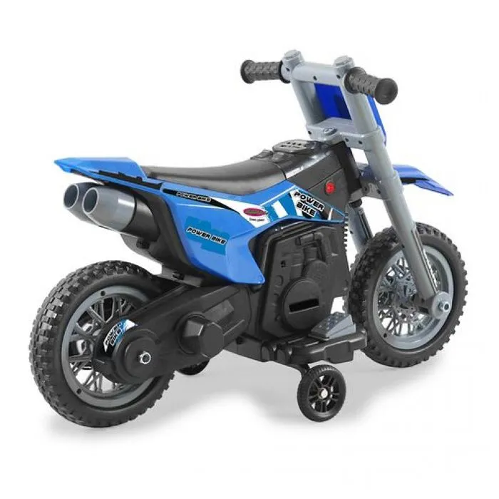 Véhicule électrique pour enfant - JAMARA - RIDE-ON MOTO POWER BIKE BLU 6V - Mixte - 18 mois - Bleu-1