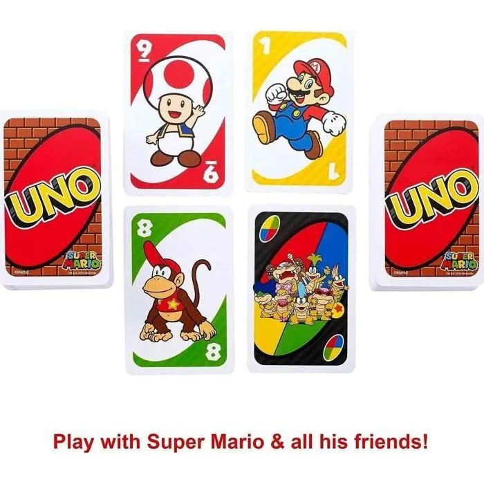 Mattel Games - Uno Super Mario Bros - Jeu de Cartes - Dès 7 ans DRD00-3