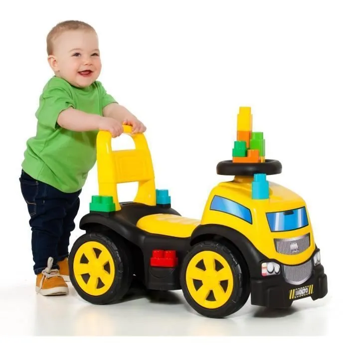 Camion Trotteur 3 en 1 - MOLTO - Jouet éducatif - Jaune - Mixte - Effets sonores-2
