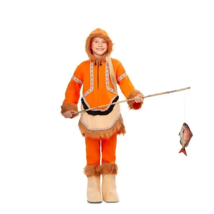 Déguisement Esquimau Orange pour fille - Disfrazzes.fr - Modèle Esquimau - Intérieur - A partir de 3 ans-0