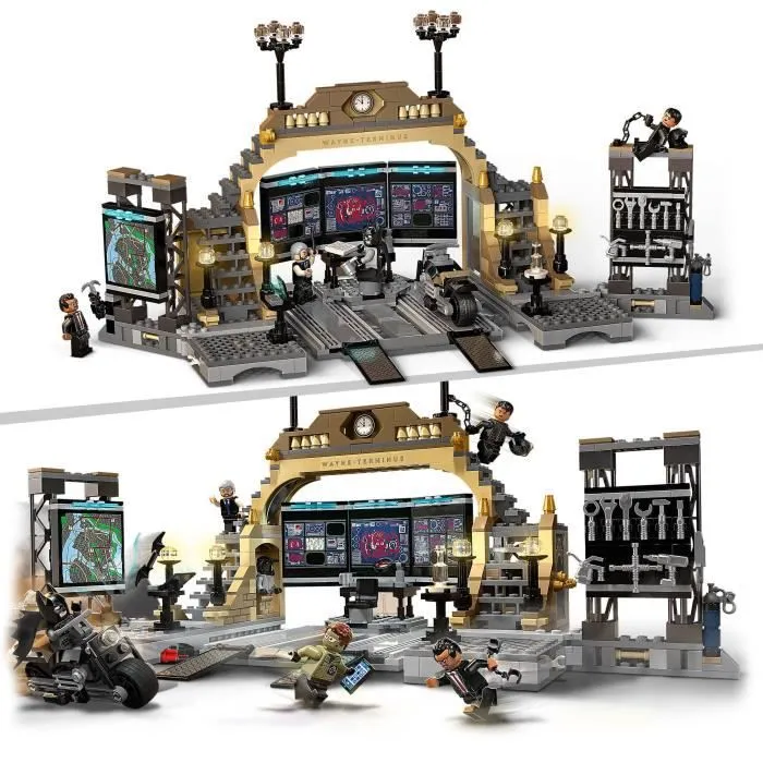 LEGO® 76183 DC Batman La Batcave : l’Affrontement du Sphinx, Moto Jouet pour Enfants dès 8 ans, avec Catwoman et Alfred-1