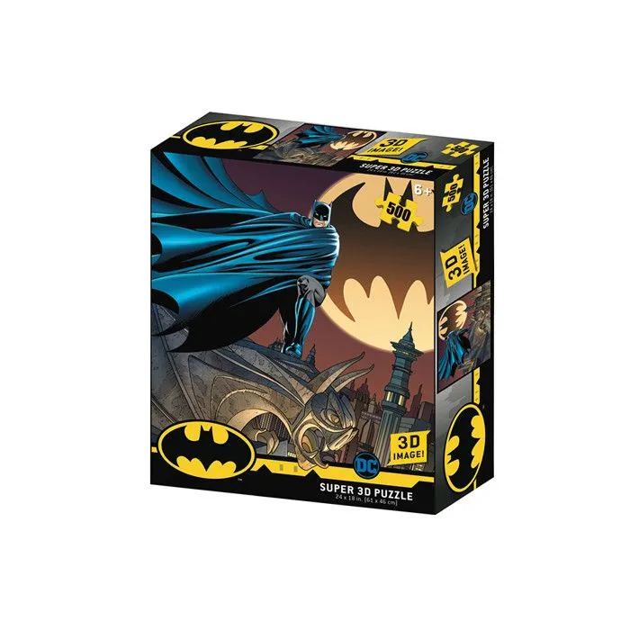 Puzzle 3D Batman Signal - DC Comic - 500 pièces - Effet 3D incroyable-1