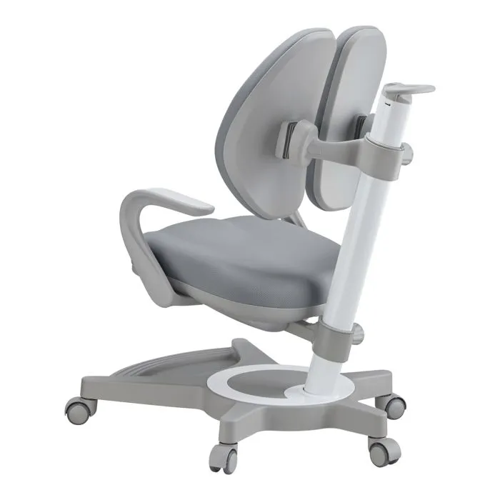 Chaise de bureau pour enfants Partille réglable gris-5
