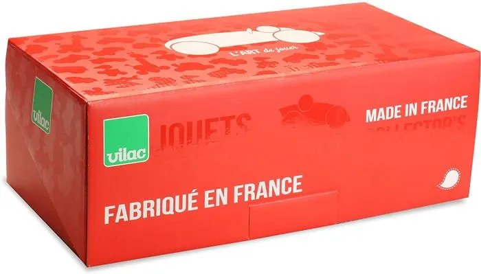 Véhicule miniature en bois laqué rouge - VILAC - Speedster 2288R - Pour enfant de 3 ans et plus-3