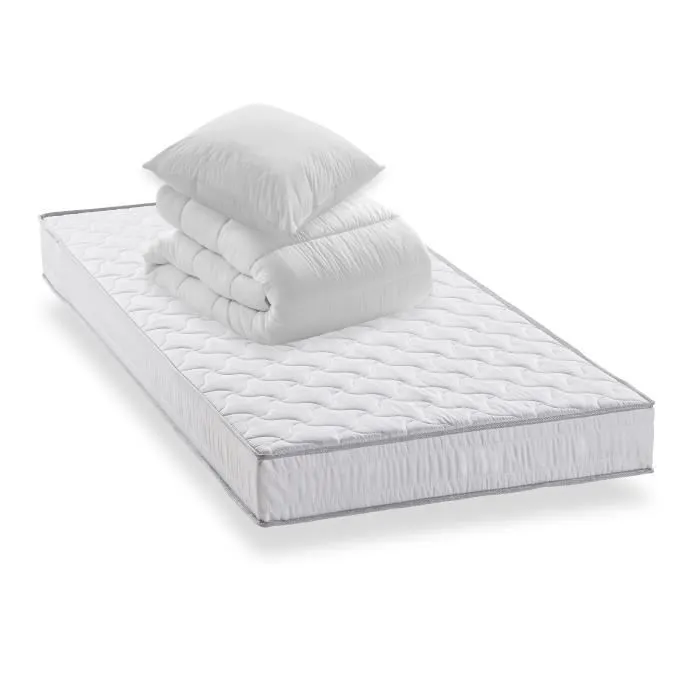 Pack Matelas 90x190 + Couette 140x200 + Oreiller 60x60 - Mousse - 16 cm - Ferme - DEKO DREAM Star-3