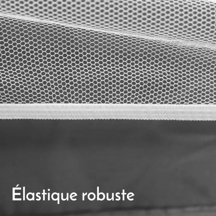 Moustiquaire universelle pour lit bébé 60x120 cm - Blanc transparent - Monsieur Bébé-2