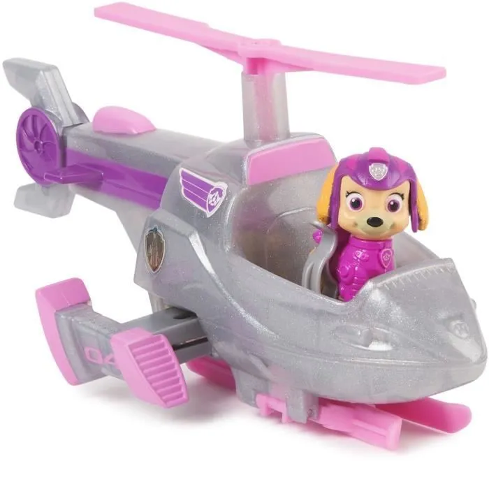 Paw Patrol The Movie 2 Set vehicles movie dog figures Skye Chase 2 pack radio car helicoptere-2