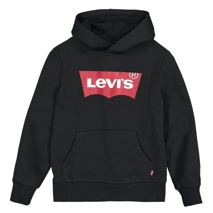 Sweat à capuche - LEVIS - 9E8778-023 - Couleur: Rouge et Blanc - Manches longues - Imprimé Levi's-0
