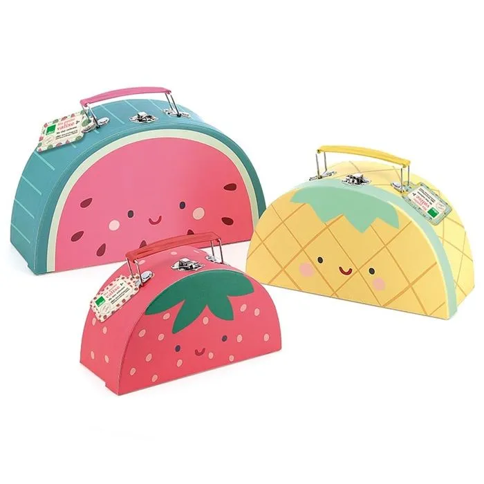Set de valisettes - Vilac - Fruits Gourmands - 3 tailles - Carton - Décoratif enfant-0
