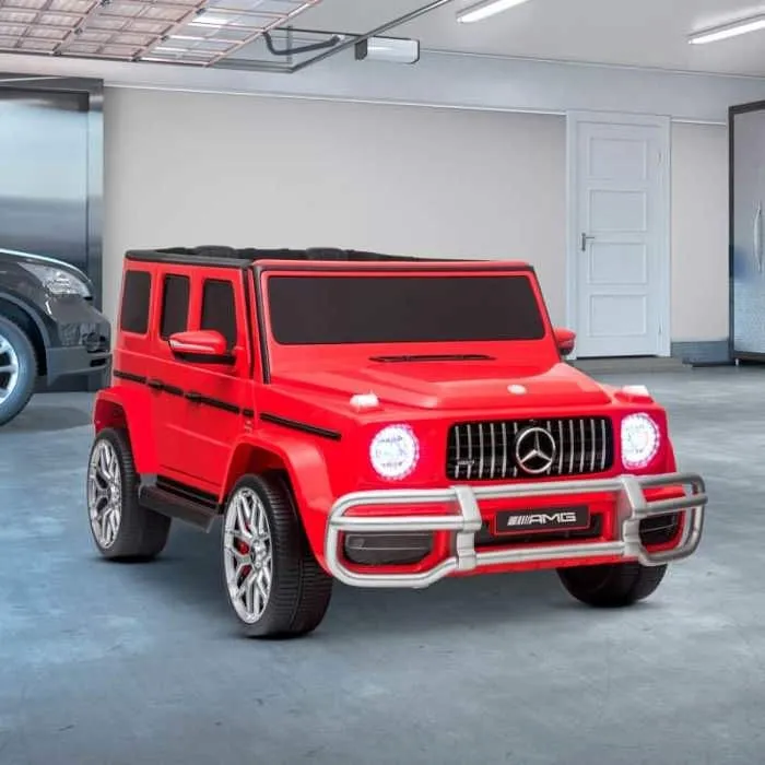 Voiture Electrique 4x4 SUV Rouge 2 places Mercedes AMG 2 x 45 W - Marche AV-AR, Phares et Système audio-4