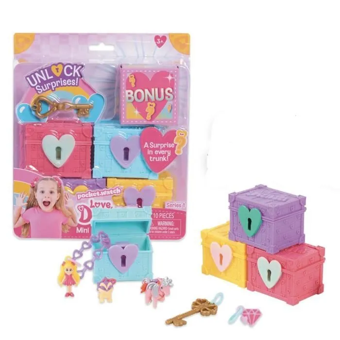 GPTOYS - LOVE DIANA - Blister 4 Coffres Surprise - Fille - A partir de 3 ans - Collectionne-les tous!-0