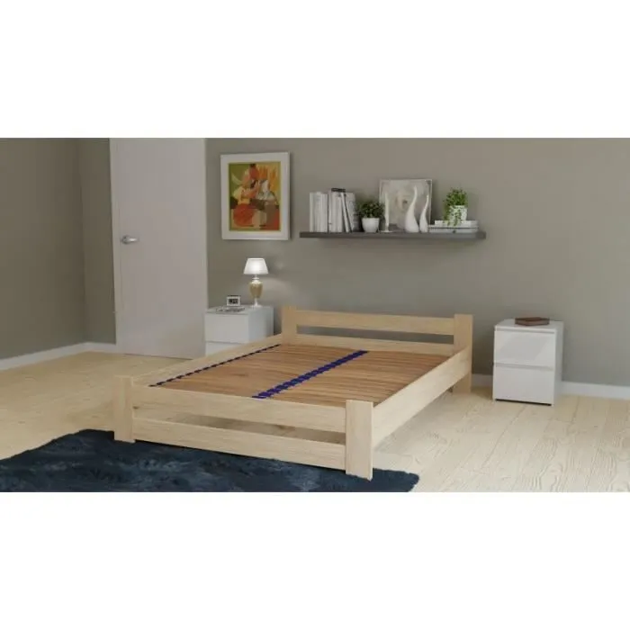 Sommier flexible - CDF - 160x200 - 36 lattes en bois de bouleau - Confort optimal - Aération améliorée-3