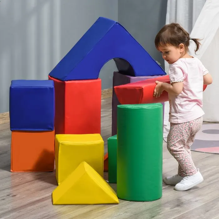HOMCOM - bloc de construction en mousse - EPE - 25x25x50cm - multicolore-1