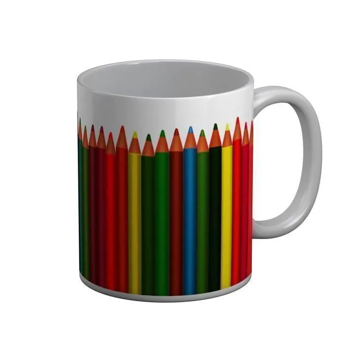 Mug Céramique Crayon de Couleur Enfant Mignon Fille Garcon-0
