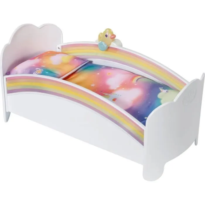 Lit arc-en-ciel pour poupée - ZAPF CREATION - Rose - 3 ans - Fille - 49x17x24,5 cm-1