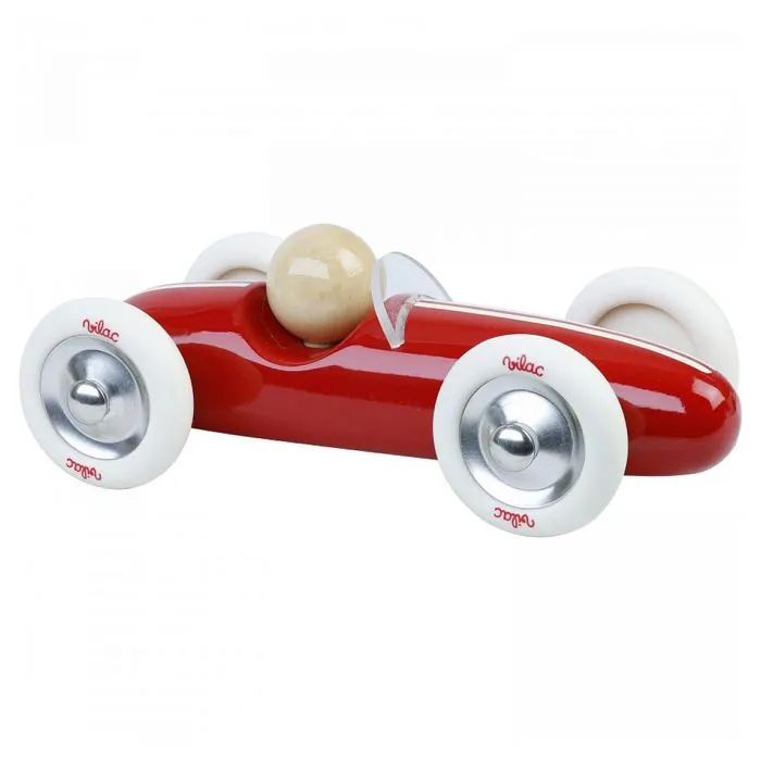 Vilac - Voiture Grand Prix vintage MM rouge-2