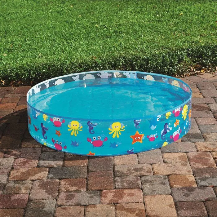 Piscine - Bestway - FILL 'N FUN - Diamètre 1.22m - Hauteur 25cm - Multicolore - PVC, Vinyle-2