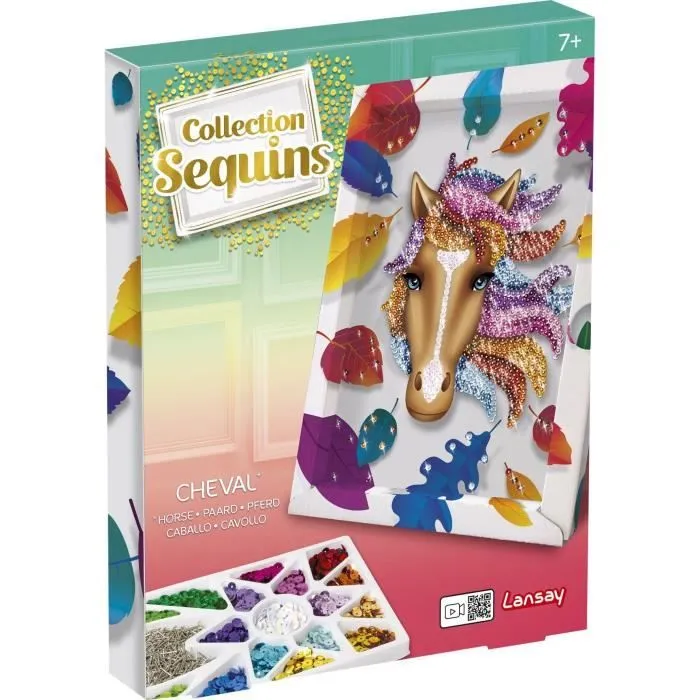 Kit loisir créatif - Cheval - Sequins - Pour enfant à partir de 7 ans-1
