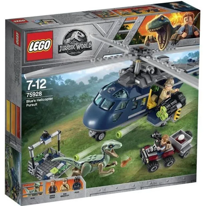 LEGO® Jurassic World™ 75928 La Poursuite En Hélicoptère De Blue - Jeu de construction-0