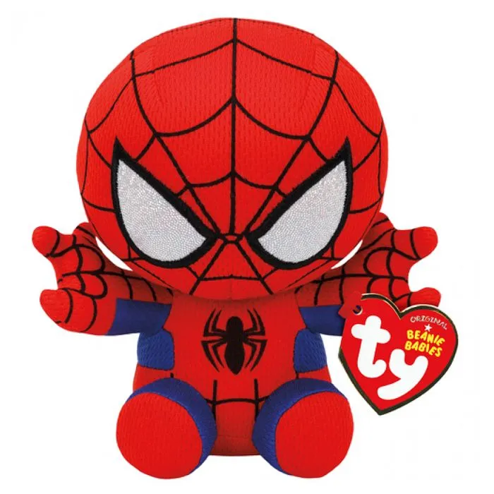 Peluche Spider-Man TY Marvel Beanie 6" - Jouet en peluche petit haricot-0