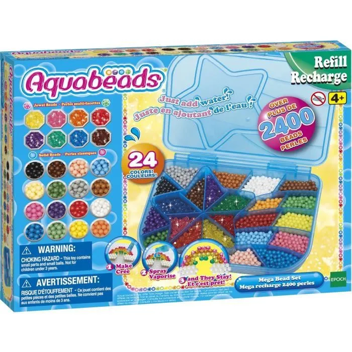 La méga recharge 2400 perles - AQUABEADS - 31502 - 24 couleurs-3