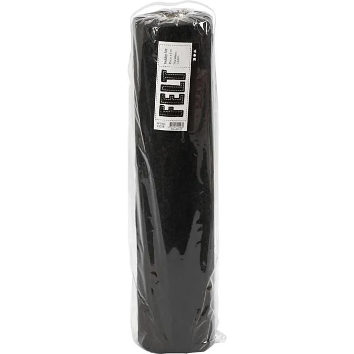 Feutre synthétique - Non spécifié - réf 45038 - Noir - Finition texturée - Effet marbré-3