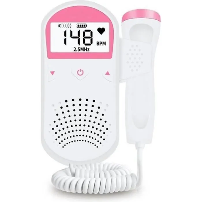 JL26828-Doppler fœtal domestique bébé détecteur de fréquence cardiaque prénatal sonar maison stéthoscope Doppler-0