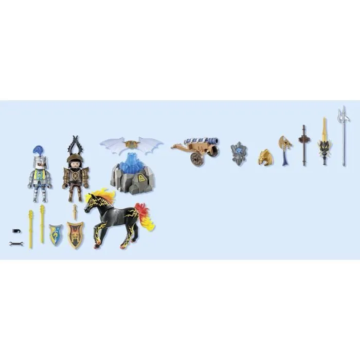 PLAYMOBIL 71645 Duel de chevaliers, Les chevaliers Novelmore, 41 pièces, Dès 4 ans-6