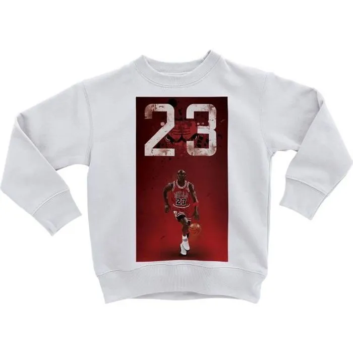 Sweatshirt - FABULOUS BIJOUX - Michael Jordan 23 - Enfant - Manches longues - Col capuche-0