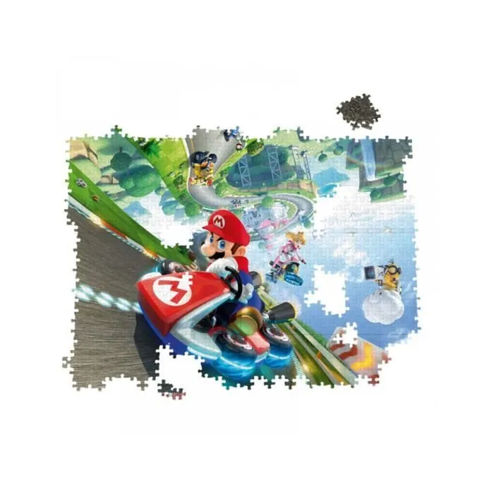 Puzzle Mario Kart Funracer 1000 pièces - Winning Moves - Rouge Multicolore Mixte - Intérieur-2