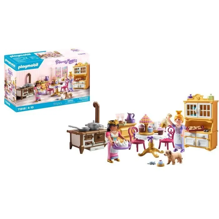 PLAYMOBIL 71848 Cuisine royale avec pâtisseries, Les princesses, 94 pièces, Dès 4 ans-4