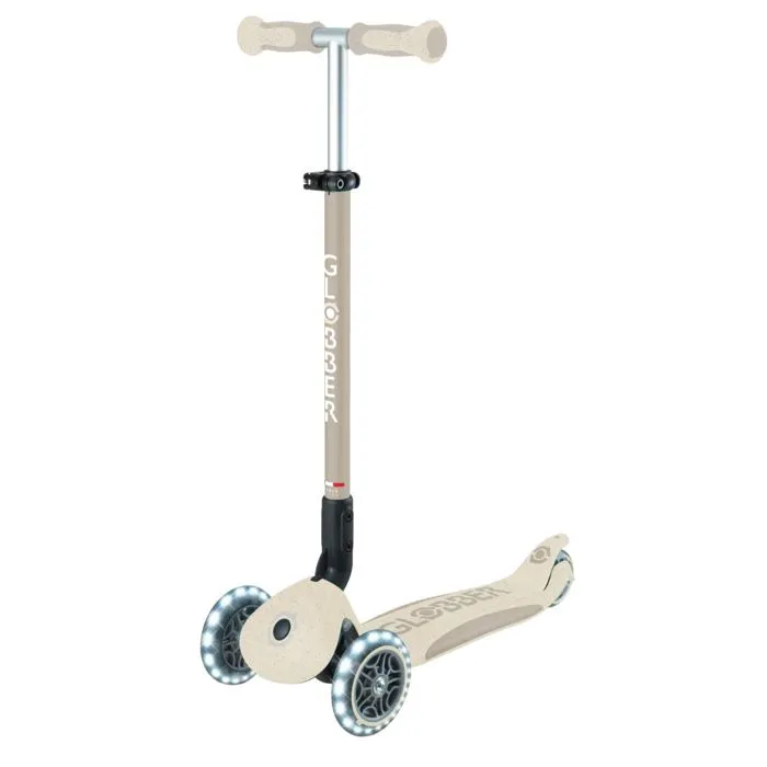Trottinette - Globber - Go Up Deluxe Lights - 3 roues - Paille de blé - Beige-0