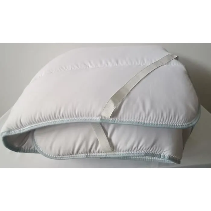 Surmatelas - MORTREUX - 2 personnes - Microfibre - 160x200 cm - Confort toutes saisons-1