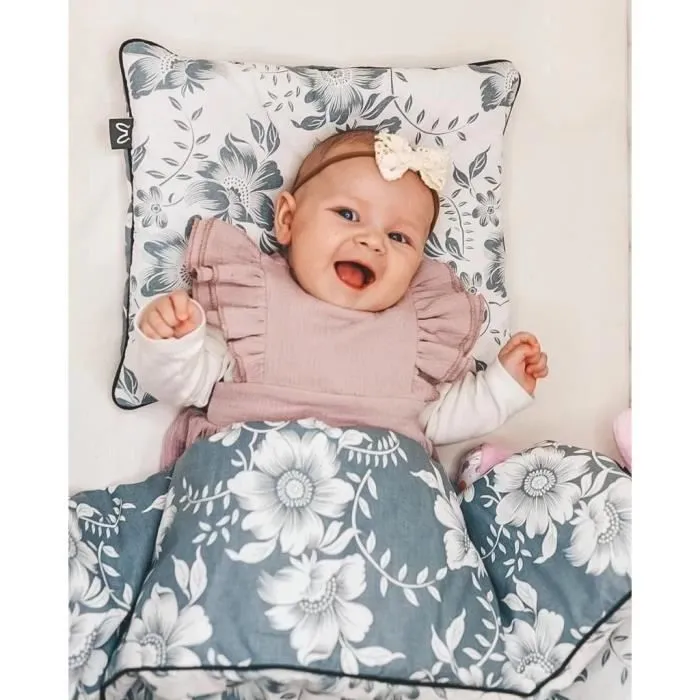 Bellochi Set de Couette Bebe 75x100cm et Coussin Enfant 30x40cm - Réversible et Lavable - 100% Coton - Animaux-3