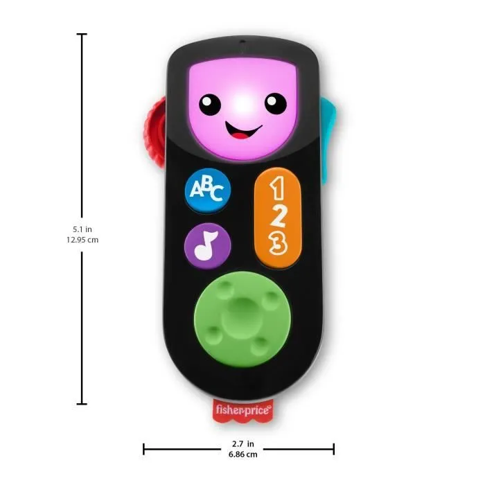 Fisher-Price - Ma première télécommande Rires et éveil - Eveil bébé - Dès 6 mois HGY48-6