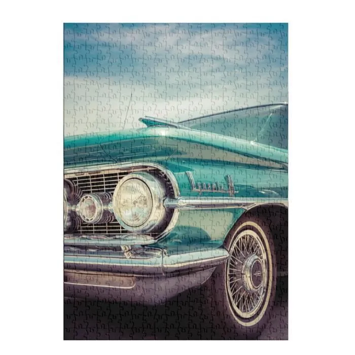 Puzzle Classique - FABULOUS - Voiture Americane Verte Vintage 1950 - 500 Pièces - Adulte - Intérieur-1