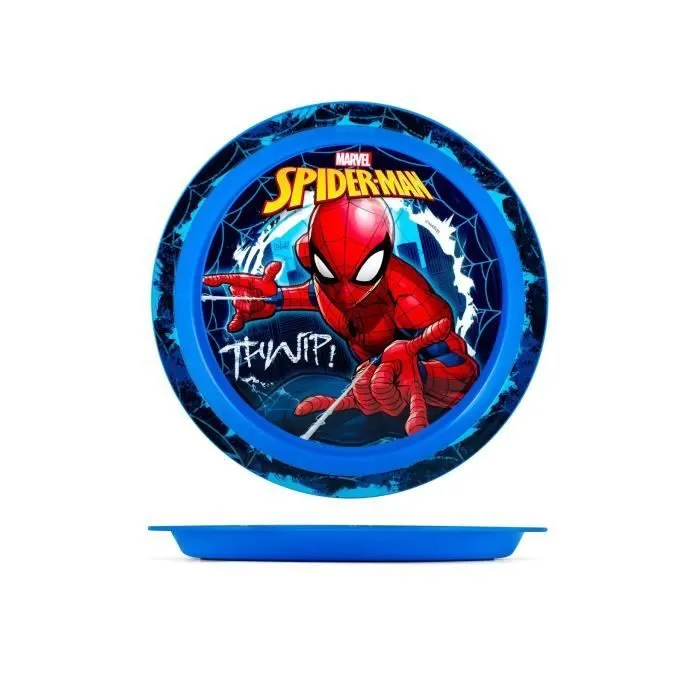 SPIDERMAN - Ensemble repas (assiette, bol, verre) + 2 couverts-1