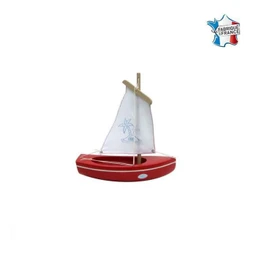 Thonier 22 cm (Coque rouge voile blanche)-0