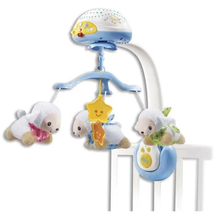 VTECH - Vtech Baby - Mobile Lumi Mobile Compte-Moutons Bleu-1