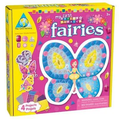Mosaïque - Sticky - Mes premières mosaïques : Fée - ORB FACTORY - Multicolore - Rose - Enfant - Fille-1