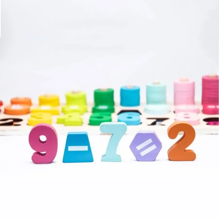 Jouet en bois Playboard - Max & Léa - Outil d'apprentissage complet 8 en 1-3