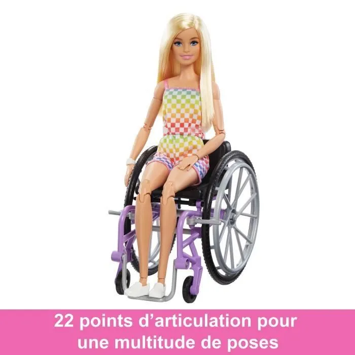 Barbie®-Poupée avec fauteuil roulant-Barbie® Fashionistas HJT13-3
