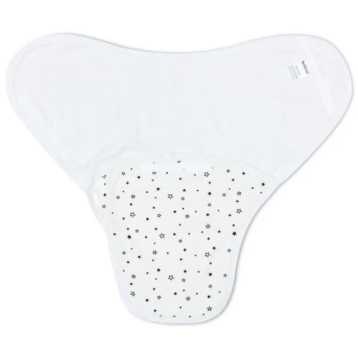 Bellochi Lot de 2 Couverture Emmaillotage Bebe Lange D'emmaillotage 0-3 mois - Coton Doux et Délicat - Certificat - Stars-1