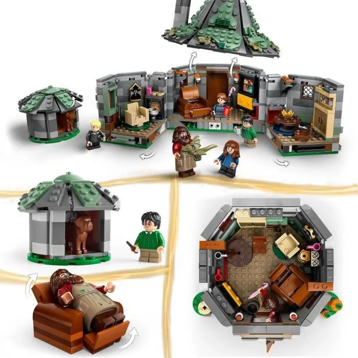 LEGO Harry Potter 76428 La Cabane de Hagrid : une Visite Inattendue, Jouet Fantastique-2