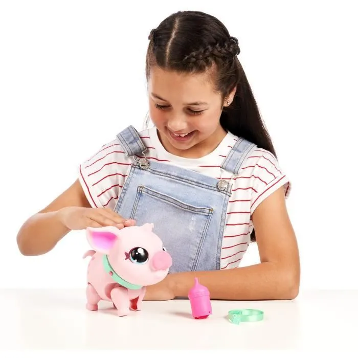 Jouet interactif - MOOSE TOYS - Little Live Pets Cochon rose - A partir de 5 ans - Piles incluses-6