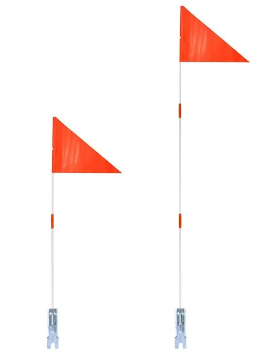 Qwork - WD6836 - Drapeau de Securitea Velo Reglable en Hauteur pour Velo Enfant, 160cm Rouge-1