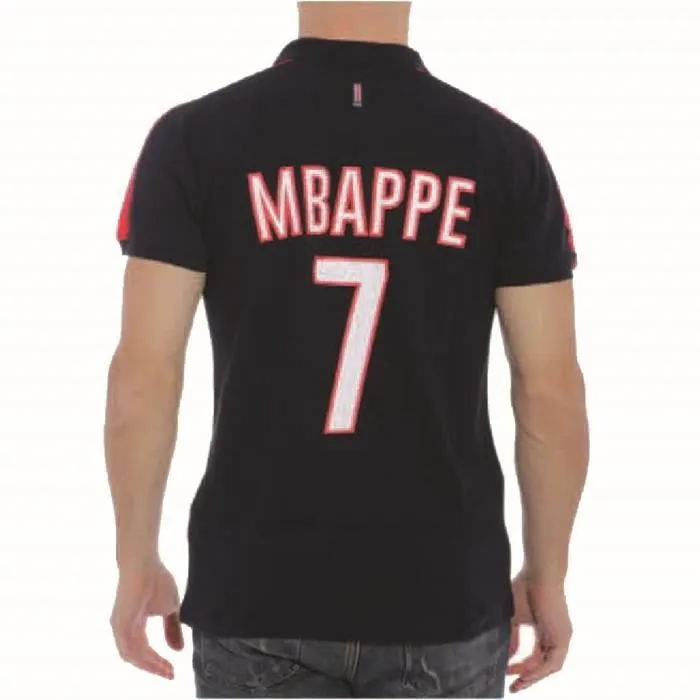 Polo - PSG - MBAPPE - Bleu Marine - Manches Courtes - Produit Officiel-1