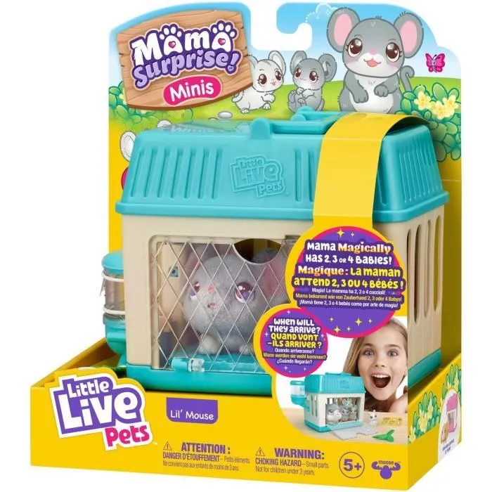 Peluches P'tites Souris Mama Surprise - Little Live Pets - Moose Toys-5