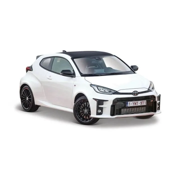 Voiture miniature - Maisto - Toyota GR Yaris (2021) - Échelle 1:24 - Blanc - Intérieur-0